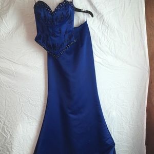 Elegant two piece pageant or prom dress